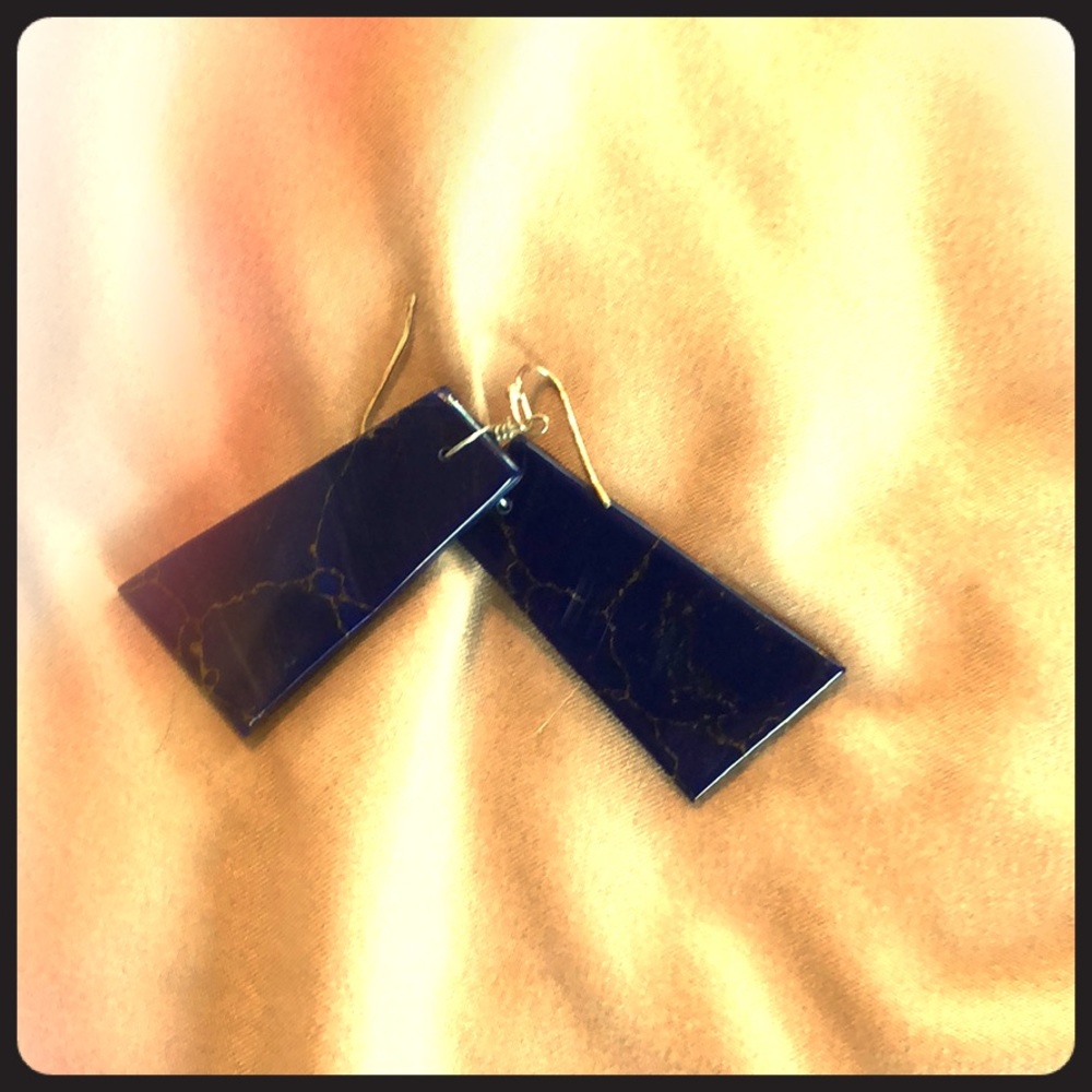 Purple earrings
